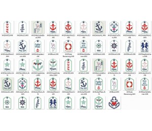 Stickserie - ITH Geschenkanhänger Maritim